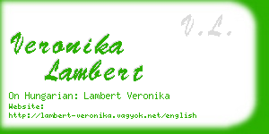 veronika lambert business card